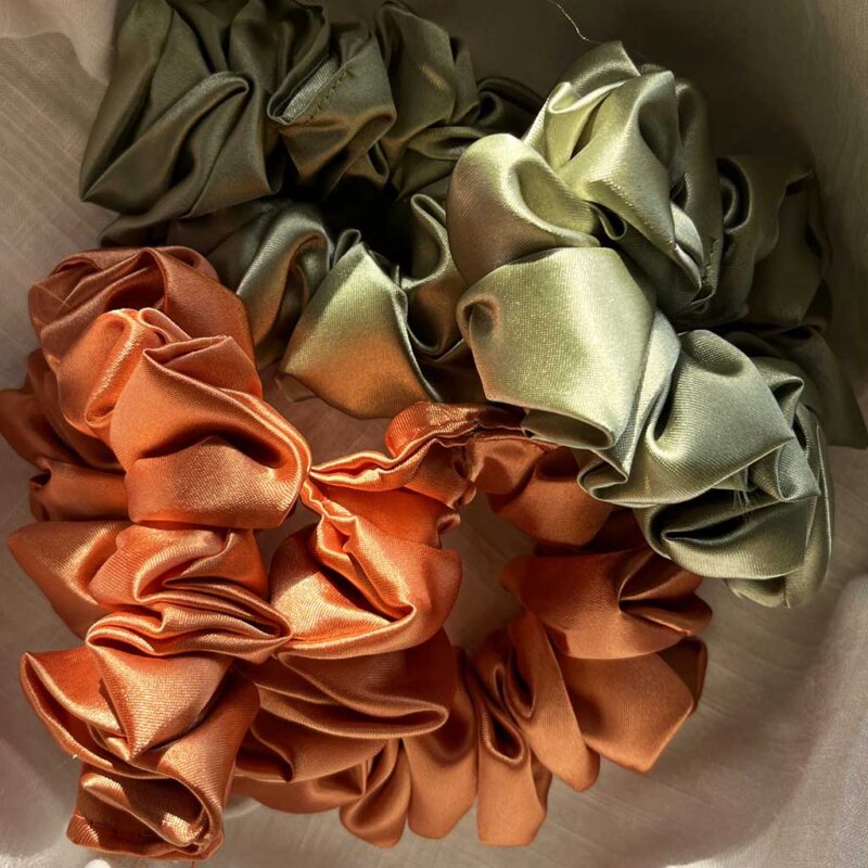 satin scrunchies