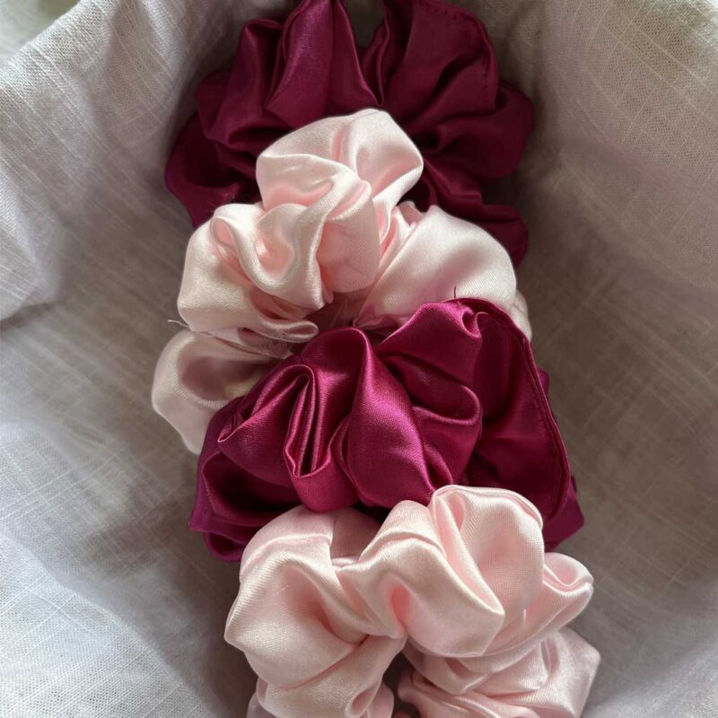 satin scrunchies