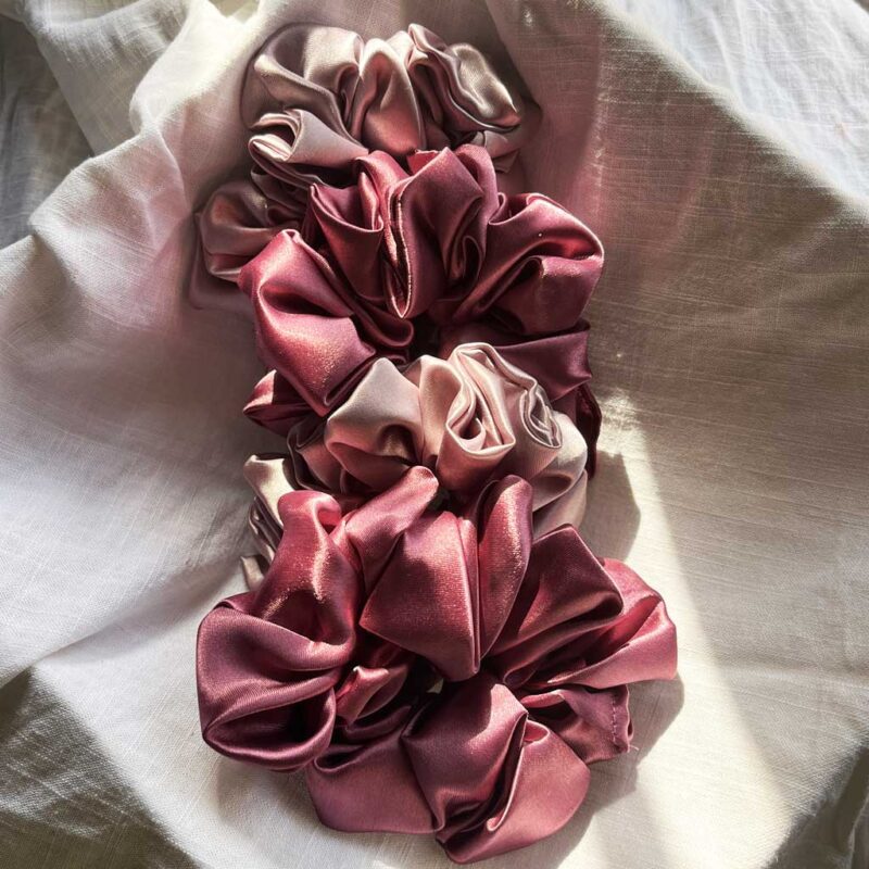 satin scrunchies