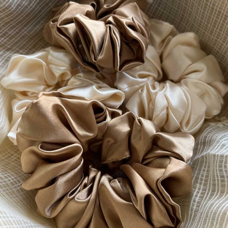 satin scrunchies