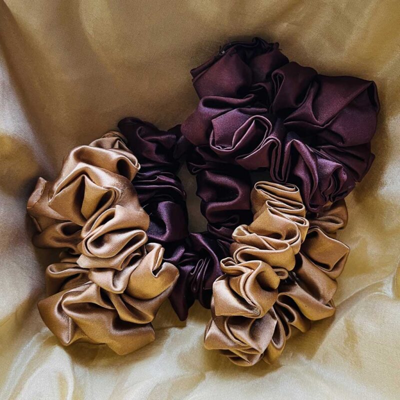 satin scrunchies